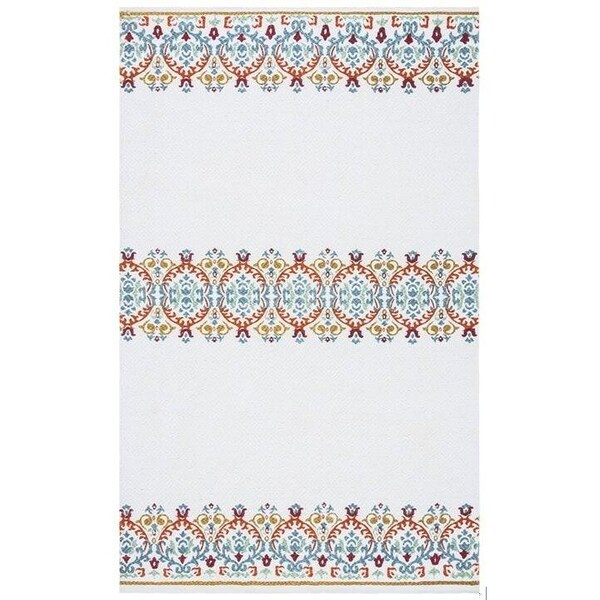 Safavieh 4 x 6 ft. Cedar Brook Rectangle Hand-Loomed Rug Ivory & Orange CDR101P-4 - main